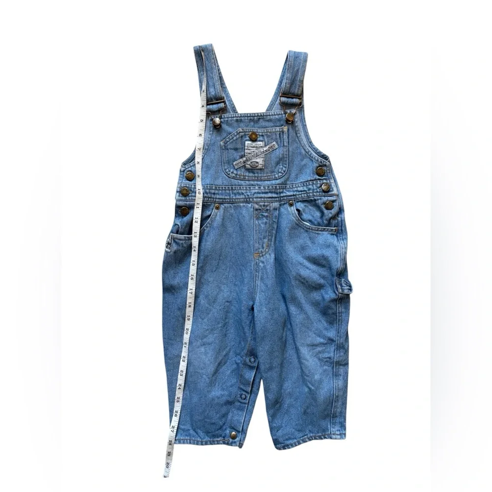 Vintage 90s Denim Overalls Bugle Boy Toddler 24M